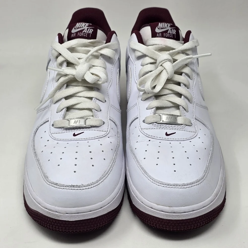 Nike Air Force 1 '07 'White Dark Beetroot' DH7561-106 Men's Shoes Size 13
